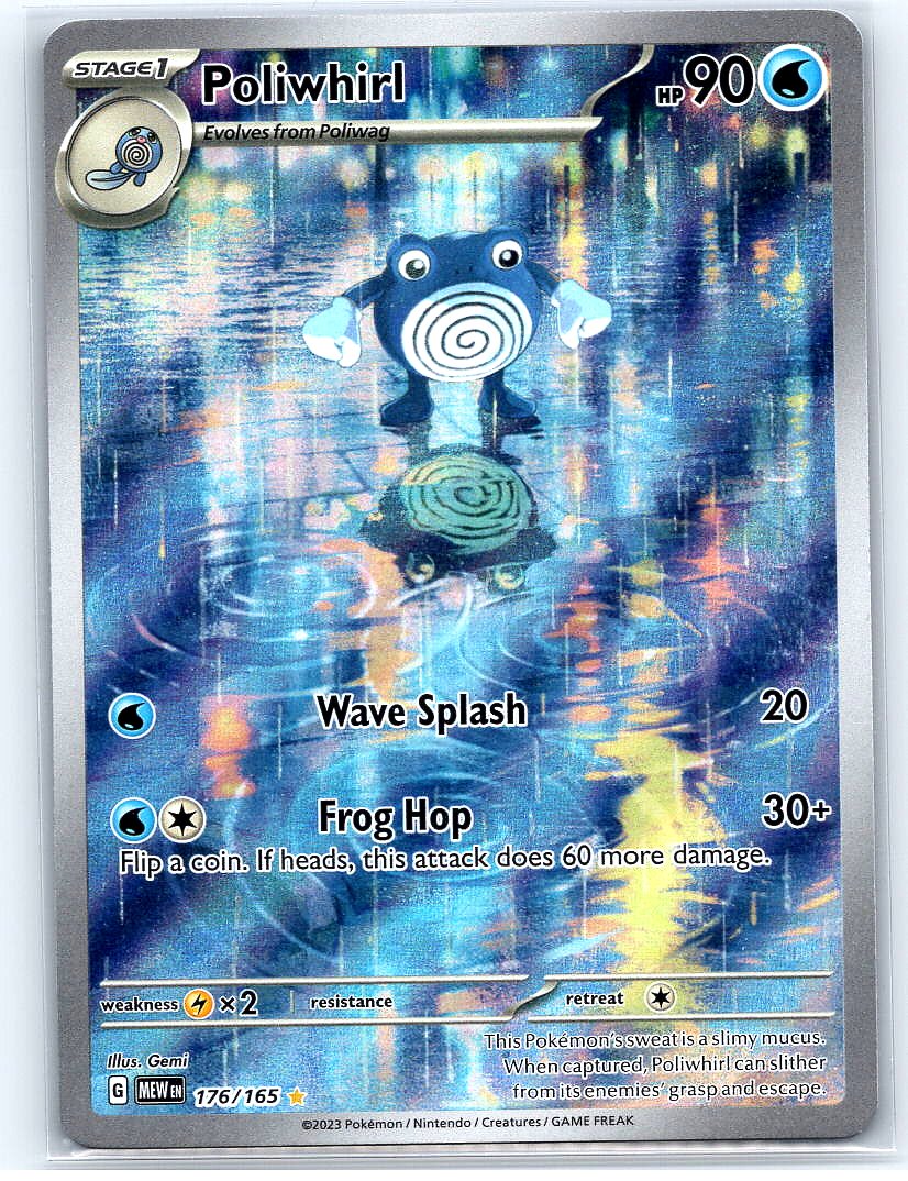 Poliwhirl Holo Illustration Rare SV: Scarlet & Violet 151 176/165 NM