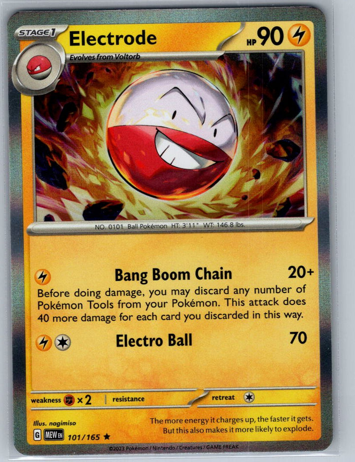 Electrode Holo Rare SV: Scarlet & Violet 151 101/165 NM