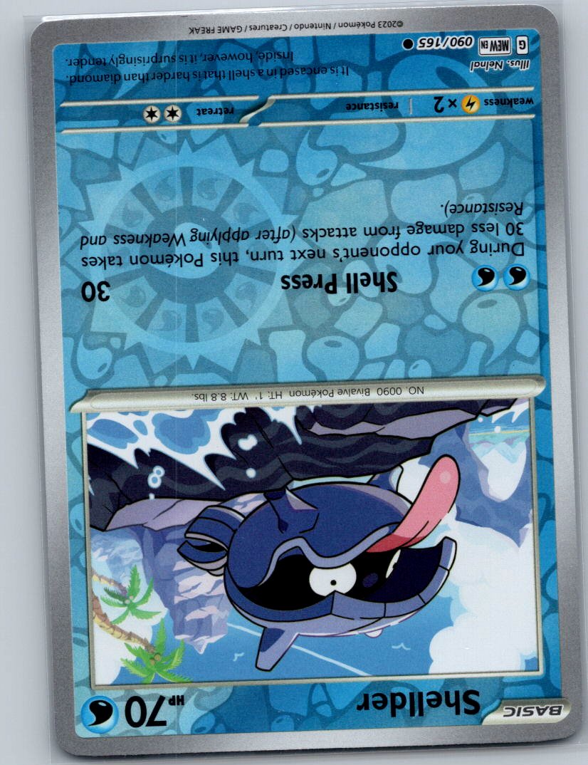 Shellder Common SV: Scarlet & Violet 151 090/165 NM