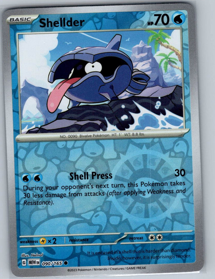 Shellder Common SV: Scarlet & Violet 151 090/165 NM