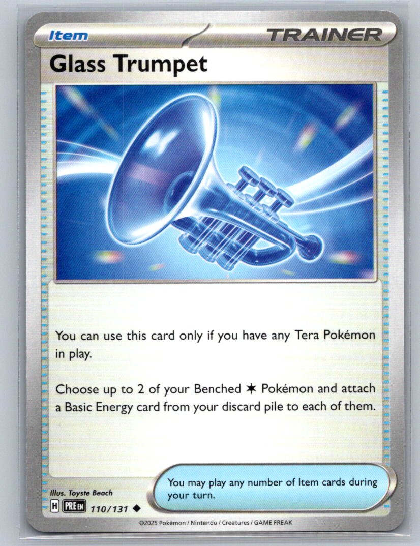 Glass Trumpet Uncommon SV: Prismatic Evolutions 110/131 NM