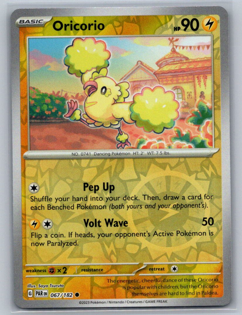Oricorio Reverse Holo Common SV04: Paradox Rift 067/182 NM