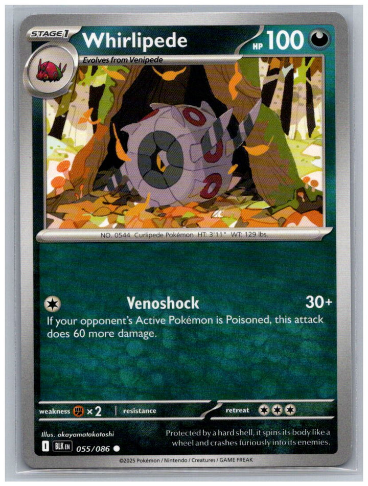 Whirlipede Common SV: Black Bolt 055/086 NM