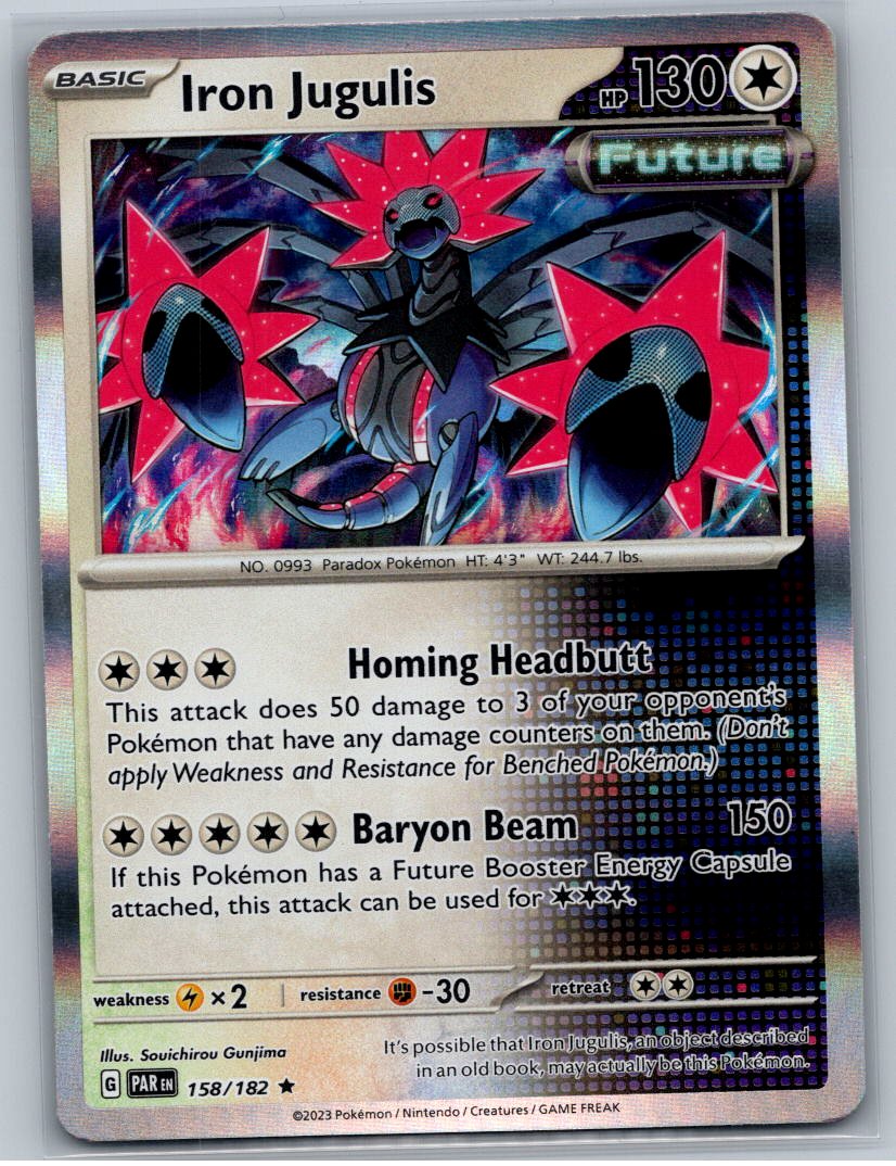 Iron Jugulis - Reverse Holo Rare SV04: Paradox Rift 158/182 NM