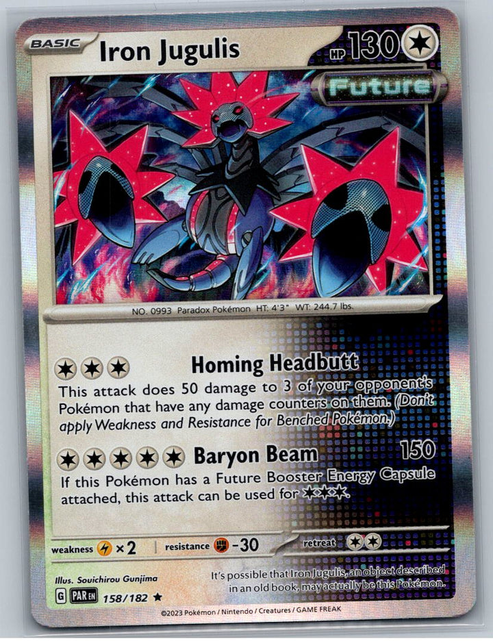 Iron Jugulis - Reverse Holo Rare SV04: Paradox Rift 158/182 NM