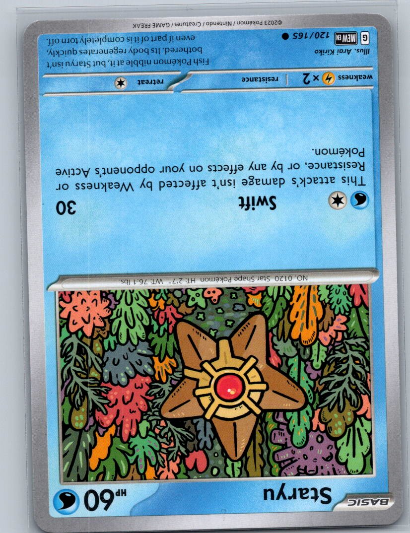 Staryu Common SV: Scarlet & Violet 151 120/165 NM