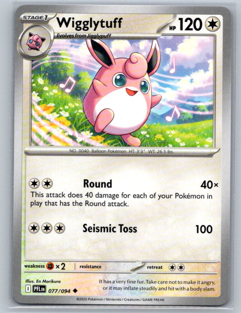 Wigglytuff Uncommon ME02: Phantasmal Flames 077/094 NM
