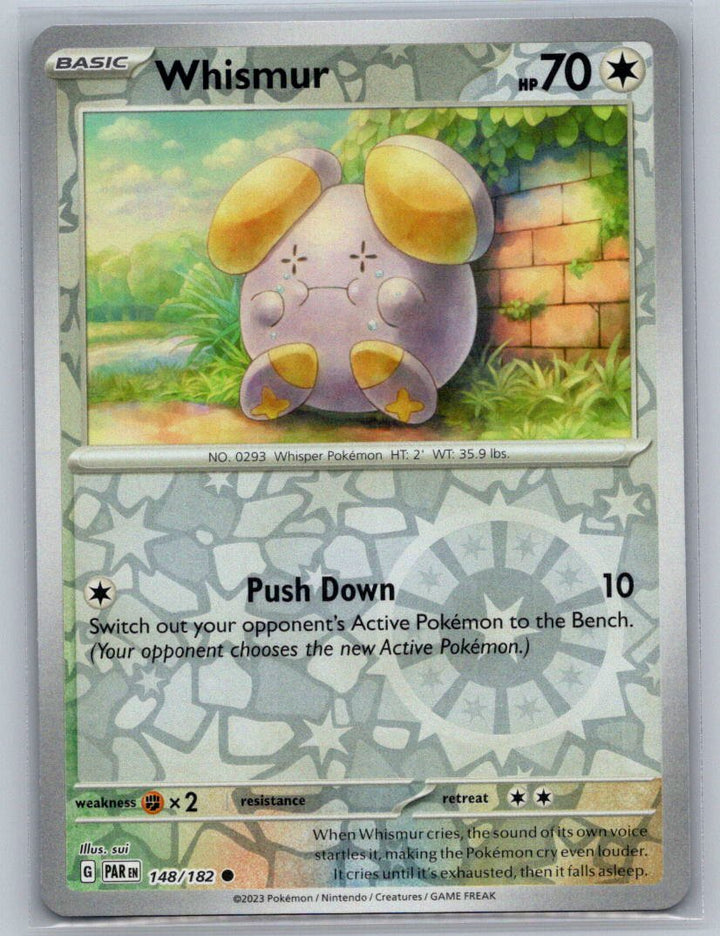 Whismur Reverse Holo Common SV04: Paradox Rift 148/182 NM