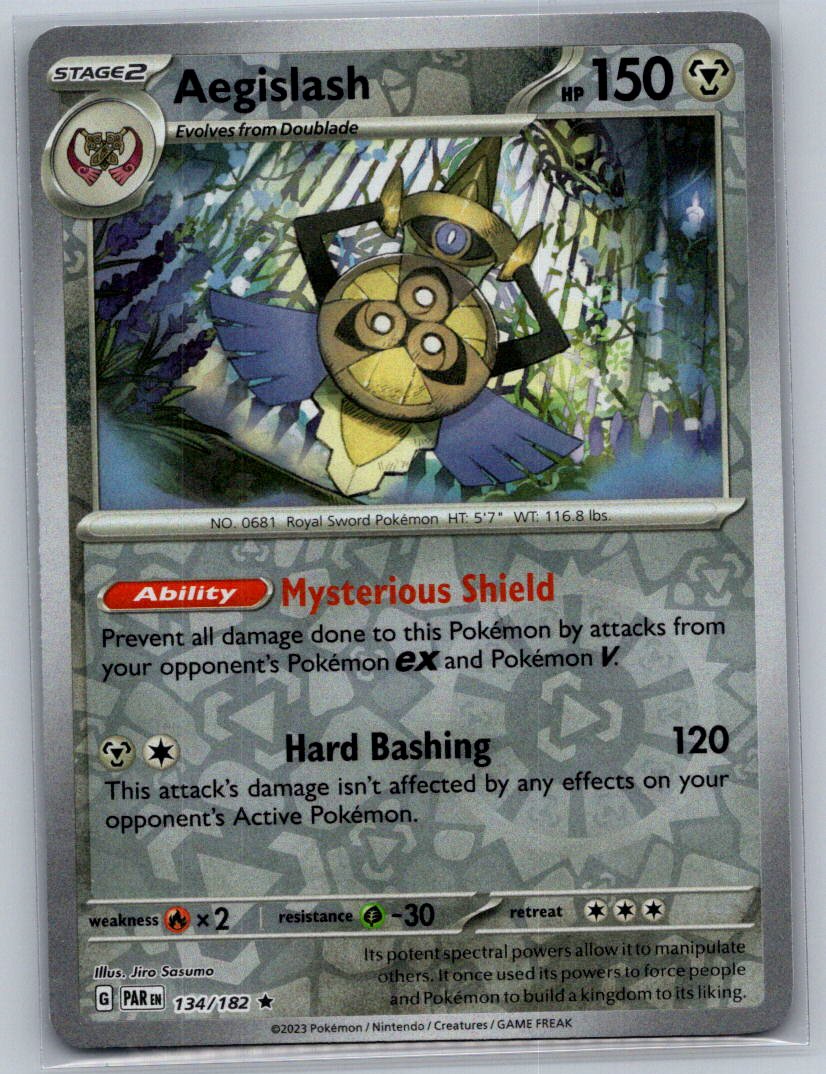 Aegislash - Reverse Holo Rare SV04: Paradox Rift 134/182 NM
