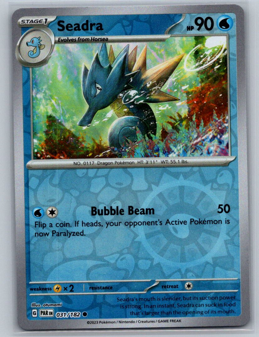 Seadra Reverse Holo Common SV04: Paradox Rift 031/182 NM