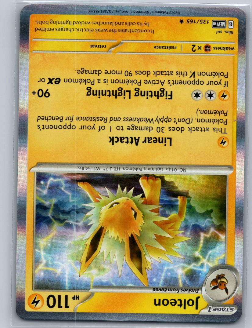 Jolteon Holo Rare SV: Scarlet & Violet 151 135/165 NM