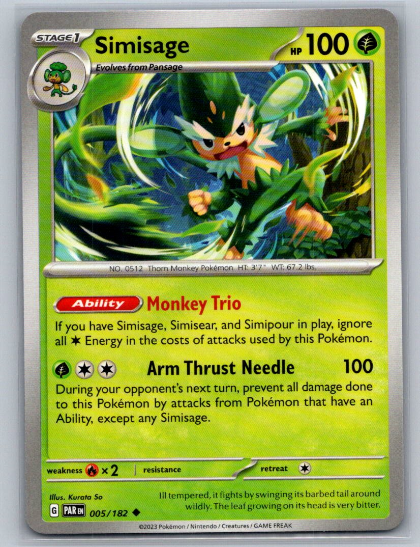 Simisage Uncommon SV04: Paradox Rift 005/182 NM