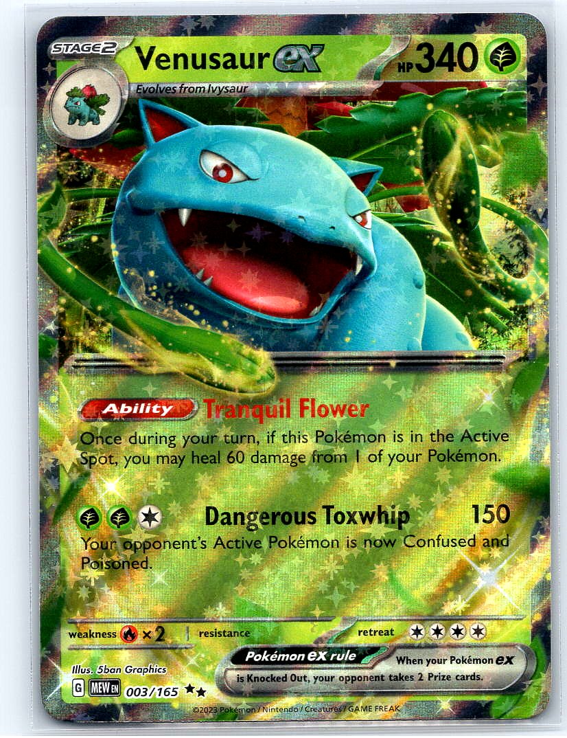 Venusaur ex - Holo Double Rare SV: Scarlet & Violet 151 003/165 NM