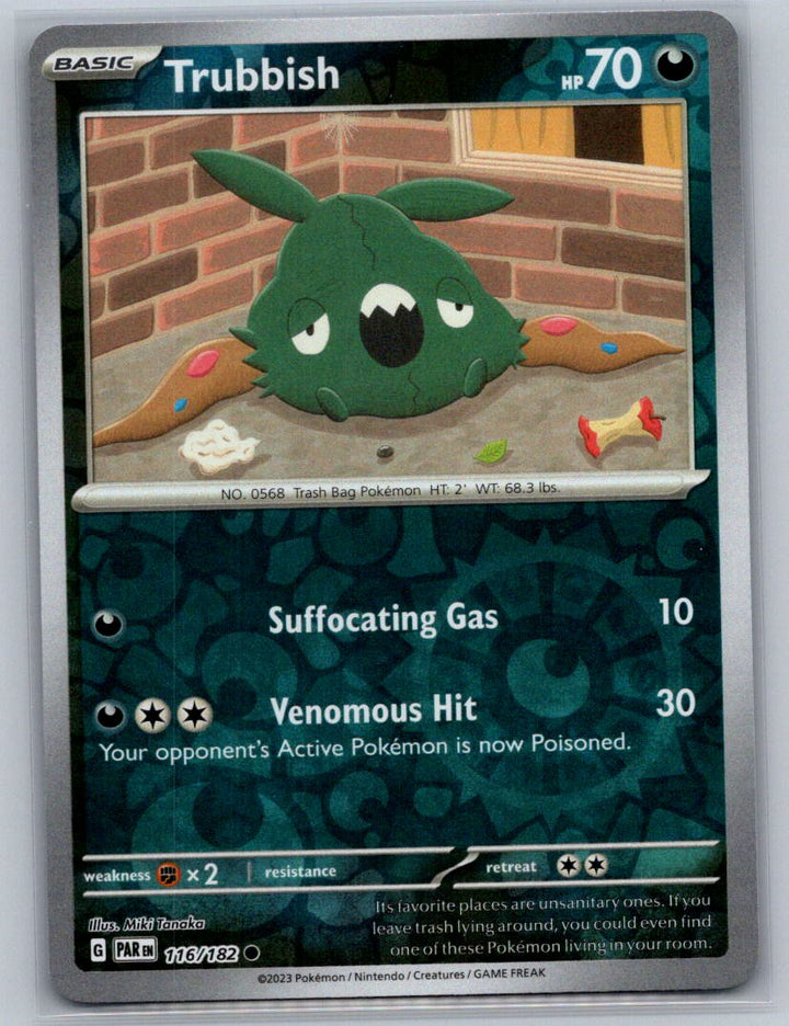 Trubbish Reverse Holo Common SV04: Paradox Rift 116/182 NM