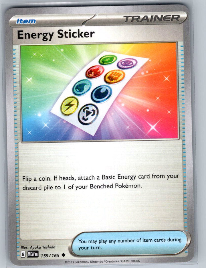 Energy Sticker Uncommon SV: Scarlet & Violet 151 159/165 NM