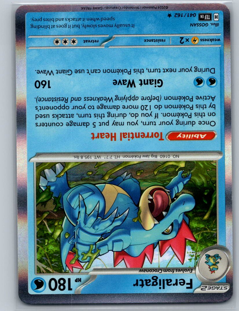 Feraligatr Holo Rare SV05: Temporal Forces 041/162 NM