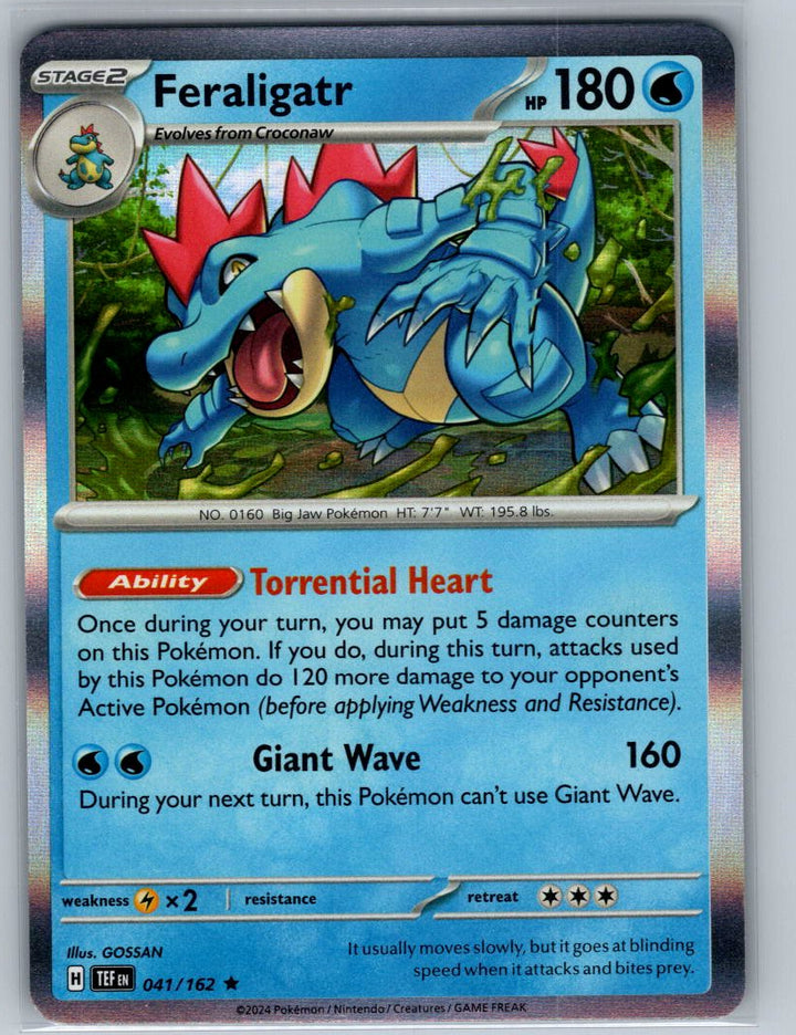 Feraligatr Holo Rare SV05: Temporal Forces 041/162 NM