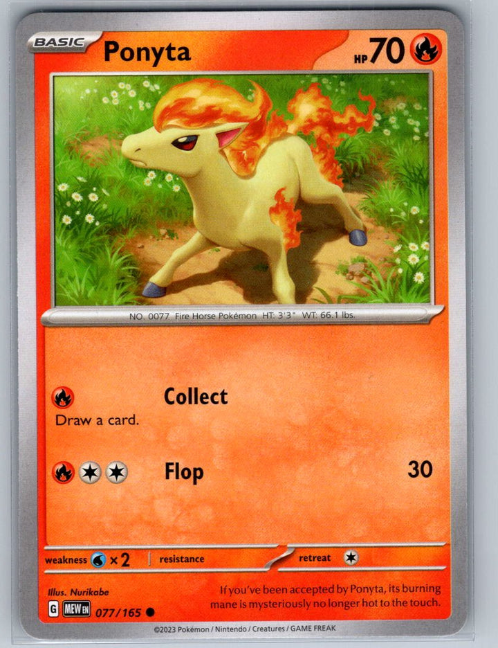 Ponyta Common SV: Scarlet & Violet 151 077/165 NM