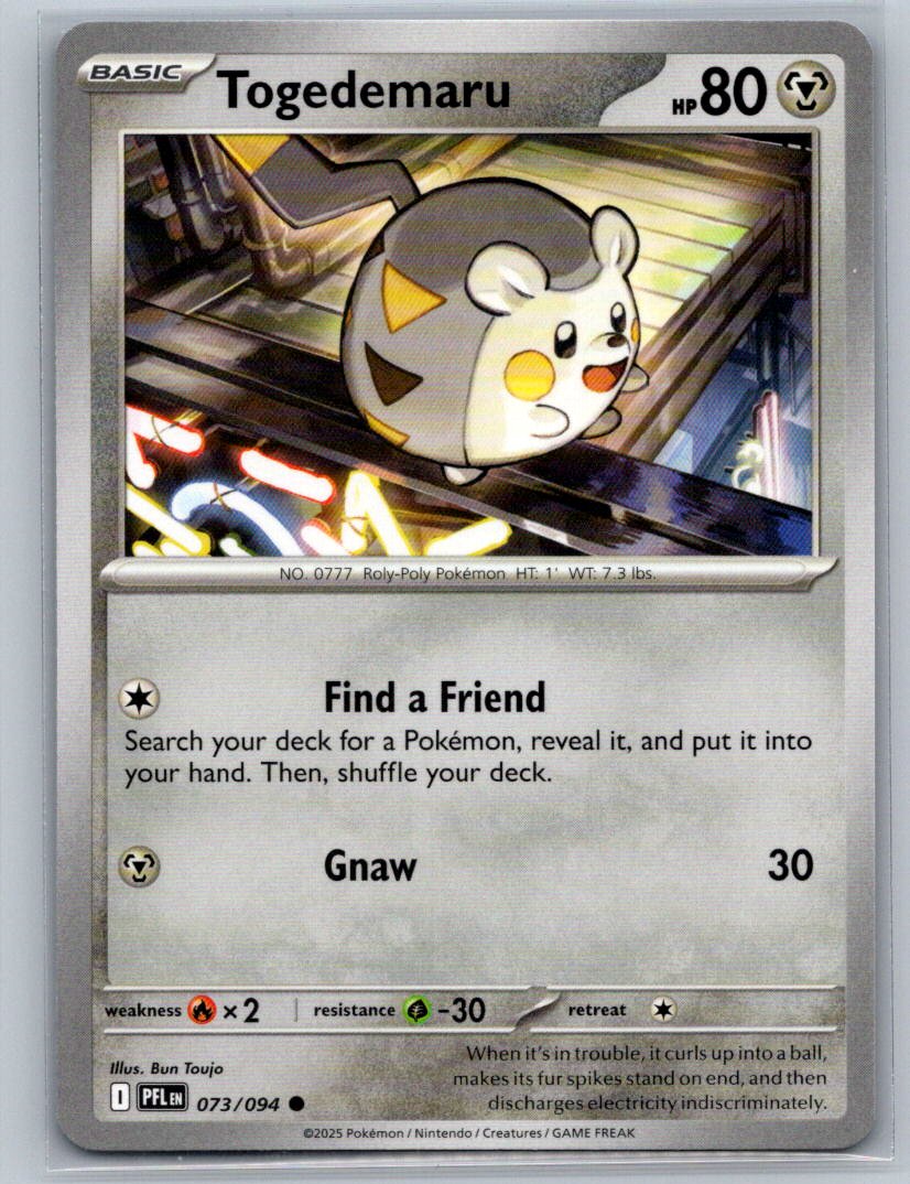 Togedemaru - Common ME02: Phantasmal Flames 073/094 NM
