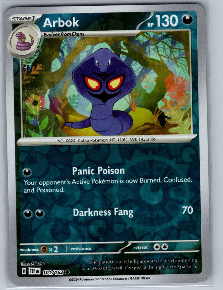 Arbok - Reverse Holo Common SV05: Temporal Forces 101/162 NM