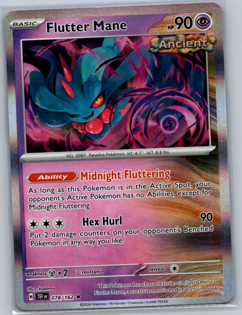 Flutter Mane Holo Rare SV05: Temporal Forces 078/162 NM