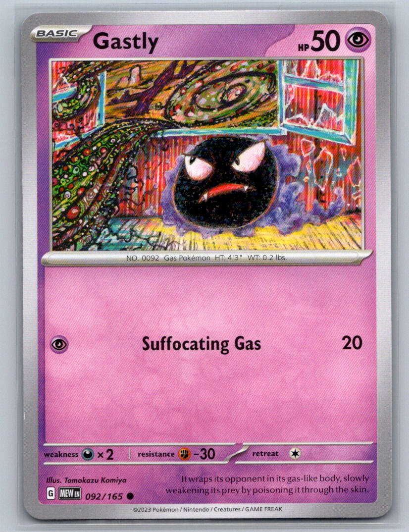 Gastly Common SV: Scarlet & Violet 151 092/165 NM