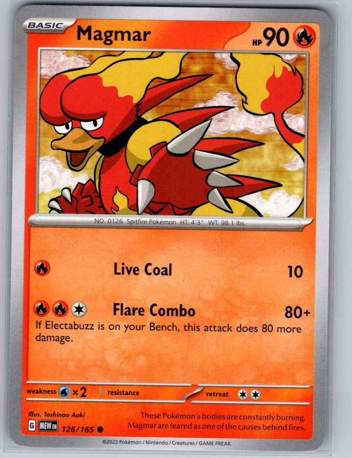 Magmar Common SV: Scarlet & Violet 151 126/165 NM