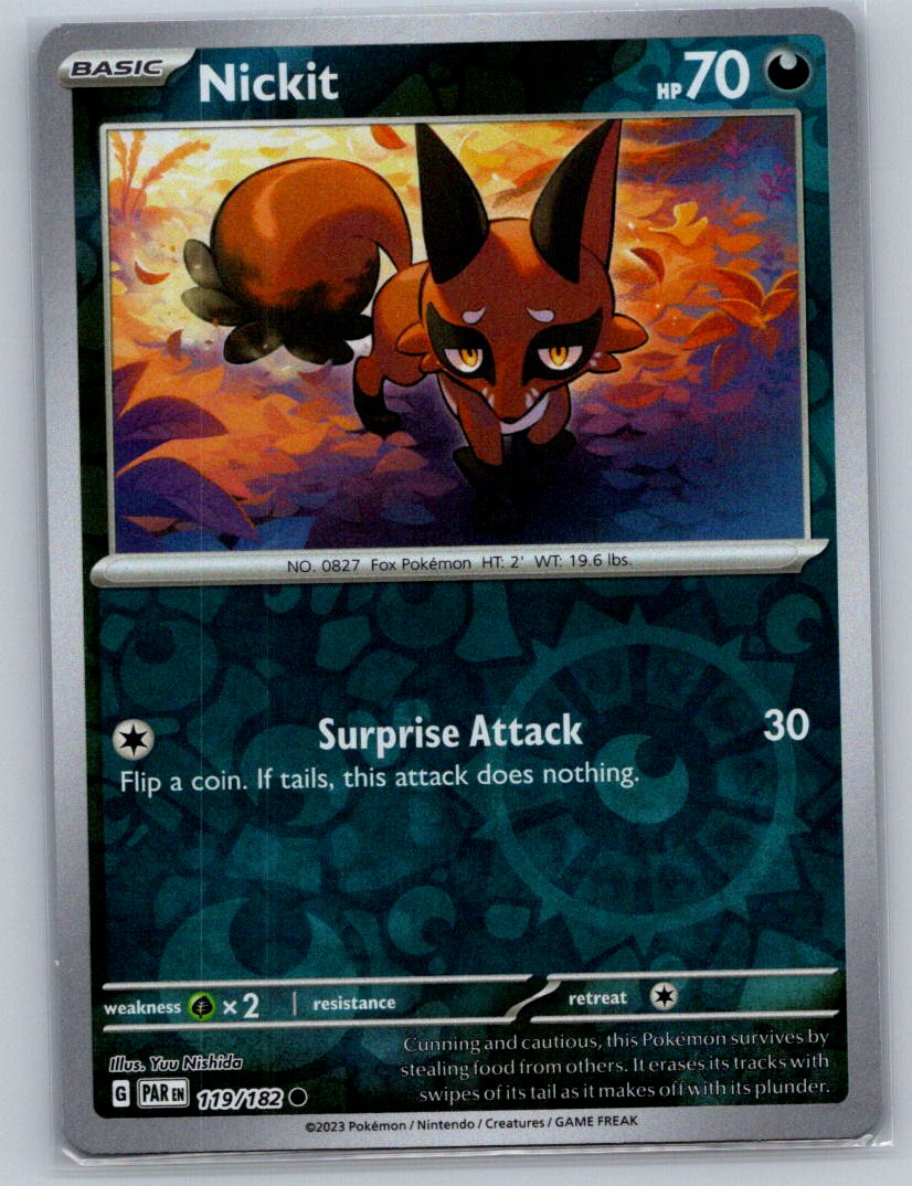 Nickit Reverse Holo Common SV04: Paradox Rift 119/182 NM