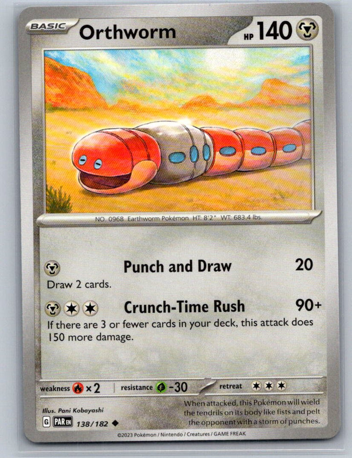 Orthworm Uncommon SV04: Paradox Rift 138/182 NM
