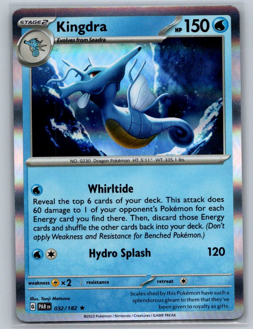 Kingdra Holo Rare SV04: Paradox Rift 032/182 NM