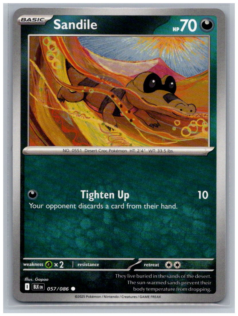 Sandile Common SV: Black Bolt 057/086 NM