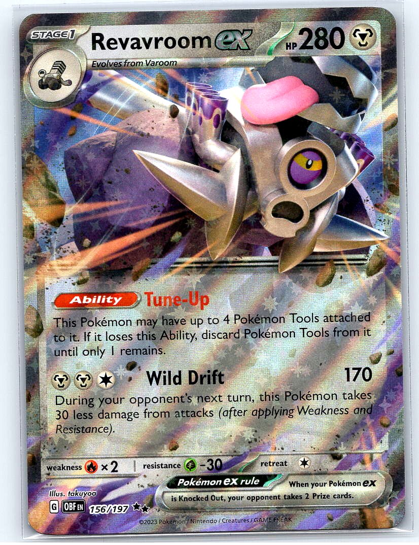 Revavroom ex Holo Double Rare SV03: Obsidian Flames 156/197 NM