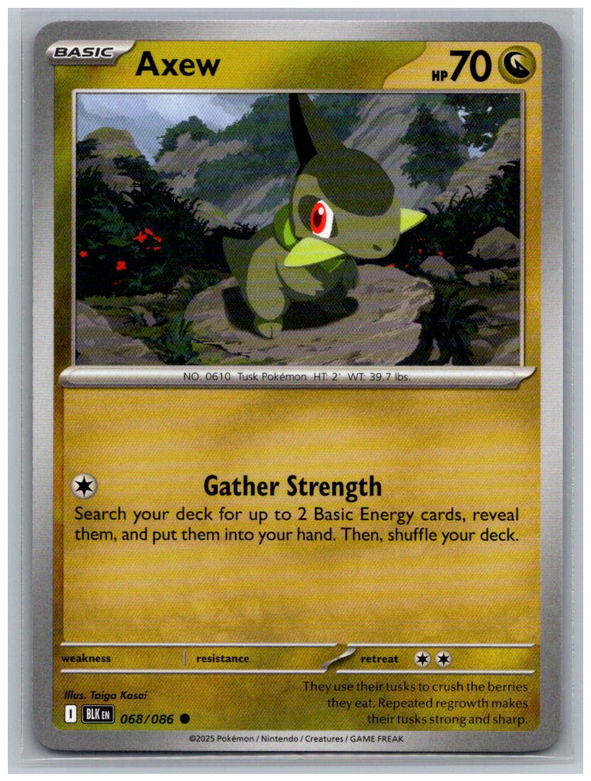 Axew Common SV: Black Bolt 068/086 NM