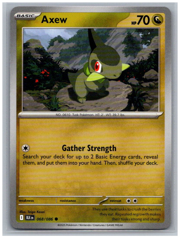 Axew Common SV: Black Bolt 068/086 NM