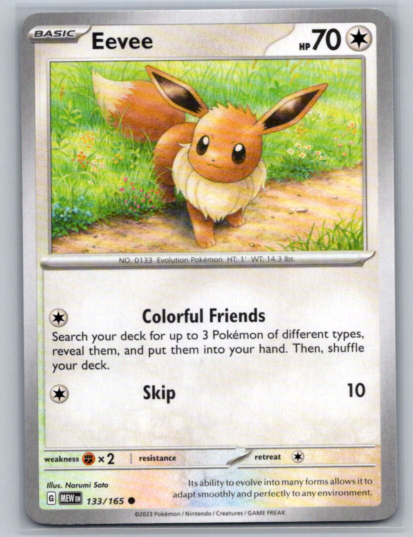 Eevee Common SV: Scarlet & Violet 151 133/165 NM