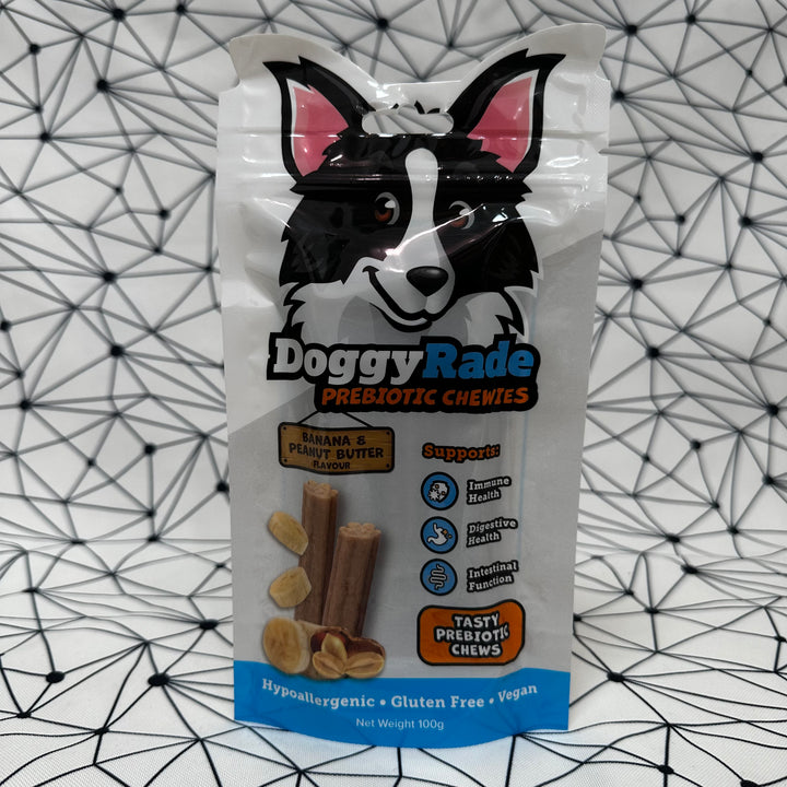 DoggyRade - Prebiotic Chewies - Banana & Peanut Butter